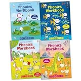 Usborne Phonics Workbooks Pack, 4 books, RRP 19.96 [Paperback] by Usborne
