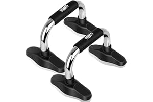 Redipo Push Up Bars - Push Up Handles, Chrome plated push up holders, Hard rubber footpads for stability, Home Workout with Non-Slip Handles, Great for Home Fitness Training, Strength Workouts