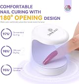 Saviland 16W Mini UV LED Nail Lamp Dryer for Gel Polish Builder Glue Nail Art view 4