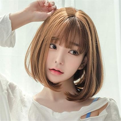 Maxjf Perruque Femme Cheveux Courts Grand Mère Gris Poire