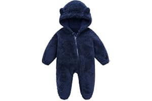 Mokitoni Baby Boy Girl Snowsuit Winter Warm Clothes Coat Infant Jumpsuit Toddler Outfit