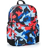 COOKIES Off The Grid Smell Proof Backpack – Odor Proof Travel Backpack with Laptop Sleeve, Multiple Pockets, 24.5L Capacity – Durable School, Gym, Work, Office & Everyday Streetwear Bag - Blue Camo