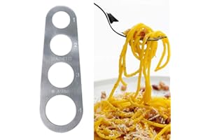 Stainless Steel Spaghetti Measurer 4 Serving Portion Cooking Pasta Ruler Ideal for Home Kitchens or Restaurants