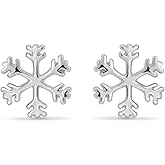 Boma Jewelry Sterling Silver Snowflake Stud Earrings