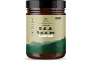 Natural Rems Organic Shilajit Gummies for Men and Women - Lab Tested - Made in USA - Pure Himalayan Organic - Fulvic Acid - Energy and Focus - Holistic Health Supplements (Strawberry Banana)