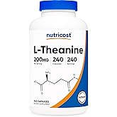 Nutricost L-Theanine 200mg, 240 Capsules - Double Strength