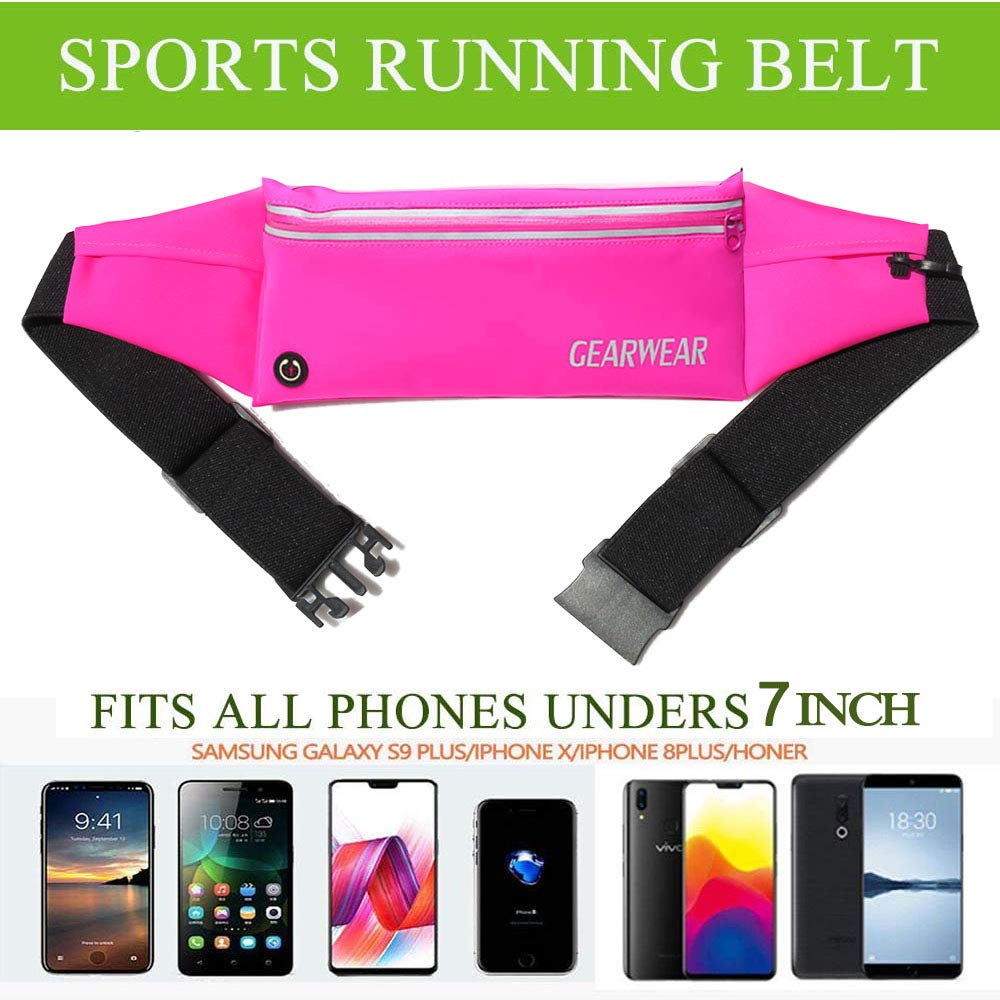 Gearwear Running Waist Belt Fanny Pack Phone Holder For Iphone