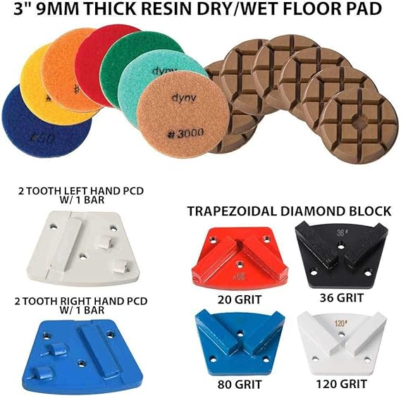 6 ea Diamond Grinding Traps and Polishing Pads New TPSX1 Floor Grinder