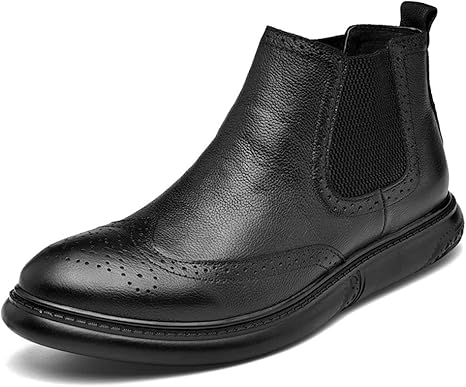 botines negros para hombre
