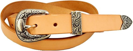 Amazon ウエスタンベルト 栃木レザー オイルレザー 3点金具 25mm幅 ヌメ革 ベルト 通販