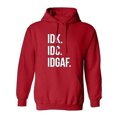 zerogravitee IDK.IDC.IDGAF. Adult Hooded Sweatshirt