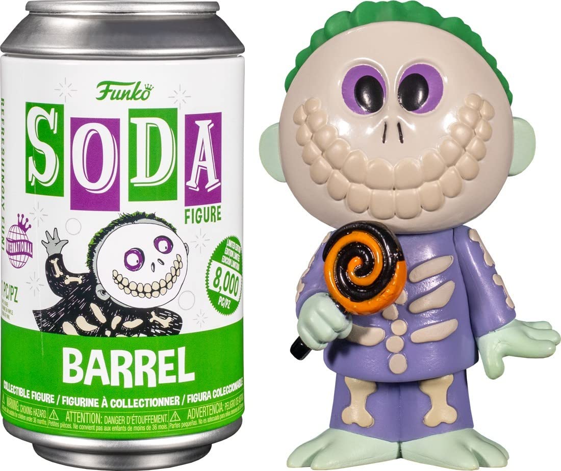 Funko Vinyl SODA: Disney the Nightmare Before Christmas - Barrel - 1/6 Odds for Rare Chase Variant - . - (Styles May Vary) - Disney: the Nightmare Before Christmas - Collectable Vinyl Figure