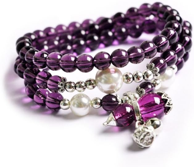 AIUIN Lava Rock Chakra Beads Agate Alloy Bracelet Healing Energy Gemstone Adjustable Braided Link Bracelet