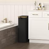 Lifewit 75L Slim Laundry Basket with Lid Bamboo Handles Narrow Foldable Bin view 2