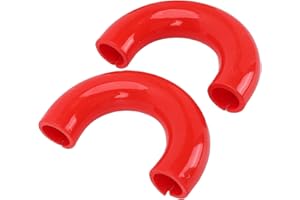 KIMISS Tow Hook Covers Red Sleeve Protector Replacement for Super Duty F450 2017 2025 Truck Accessories Durable Nitrile Mater