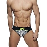 UXH Mens Swimsuit Briefs Padded Swimwear Male Sexy Fashion Swimming Bikini Board Beach Surfing Swim Trunks