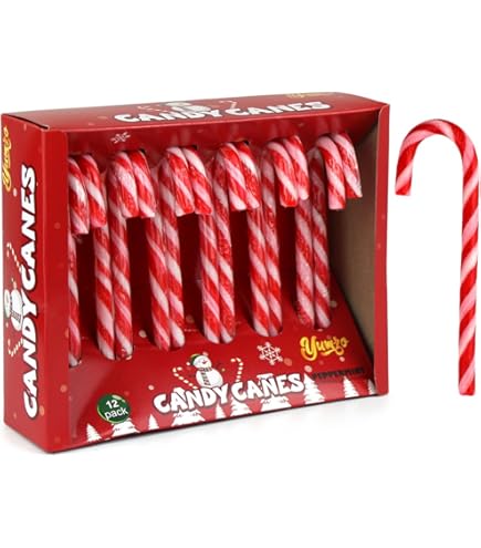 クラシック　12 Amazon.com: Fruidles Christmas Candy Canes Mini's Suckers Wrapped