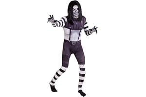 Morphsuits Laughing Jack Costume, Scary Zentai Skin Suit for Halloween, Cosplay, Parties, and Events
