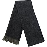 Kerry Woollen Mills Irish Wool Herringbone Fringed Killarney Scarf, Made in Ireland 100% Wool