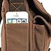 GEARONIC TM Men's Vintage Canvas Leather Tote Satchel College Military Shoulder Messenger Sling Crossbody Hiking Bag Backpack For Toiletry Gym Travel Work Laptop Coffee