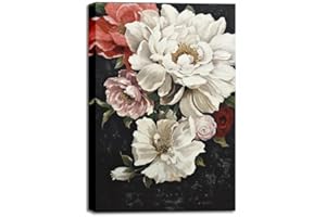 Artmaple Floral Paint by Number for Adults Beginner Students Canvas ONLY,Festival Gifts,DIY Acrylic Painting Kit for Room Decor (16x24'', Flowers)