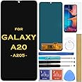 HLTECH Screen Replacement LCD Display Touch Digitizer Assembly for Samsung Galaxy A20 A205 SM-A205F/DS SM-A205U A205FN A205GN/DS A205YN A205G/DS SM-A205W 6.4"