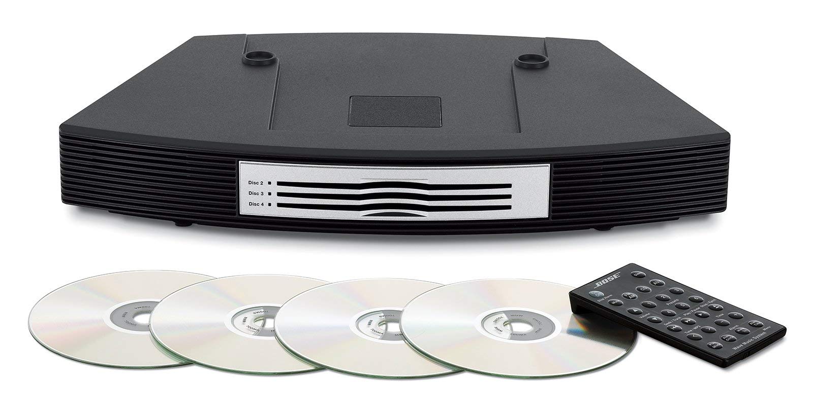 Photo 1 of (FOR PARTS)Bose Wave Music System with Multi-CD Changer - Titanium Silver, Compatible with Alexa Amazon Echo (Renewed)