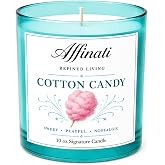 Affinati Cotton Candy Signature Candle - 10 oz Luxury Soy Blend Wax Candle, Long-Lasting Home Fragrance