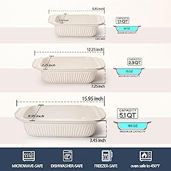 Artena Casserole Dishes For Oven, Ceramic Baking