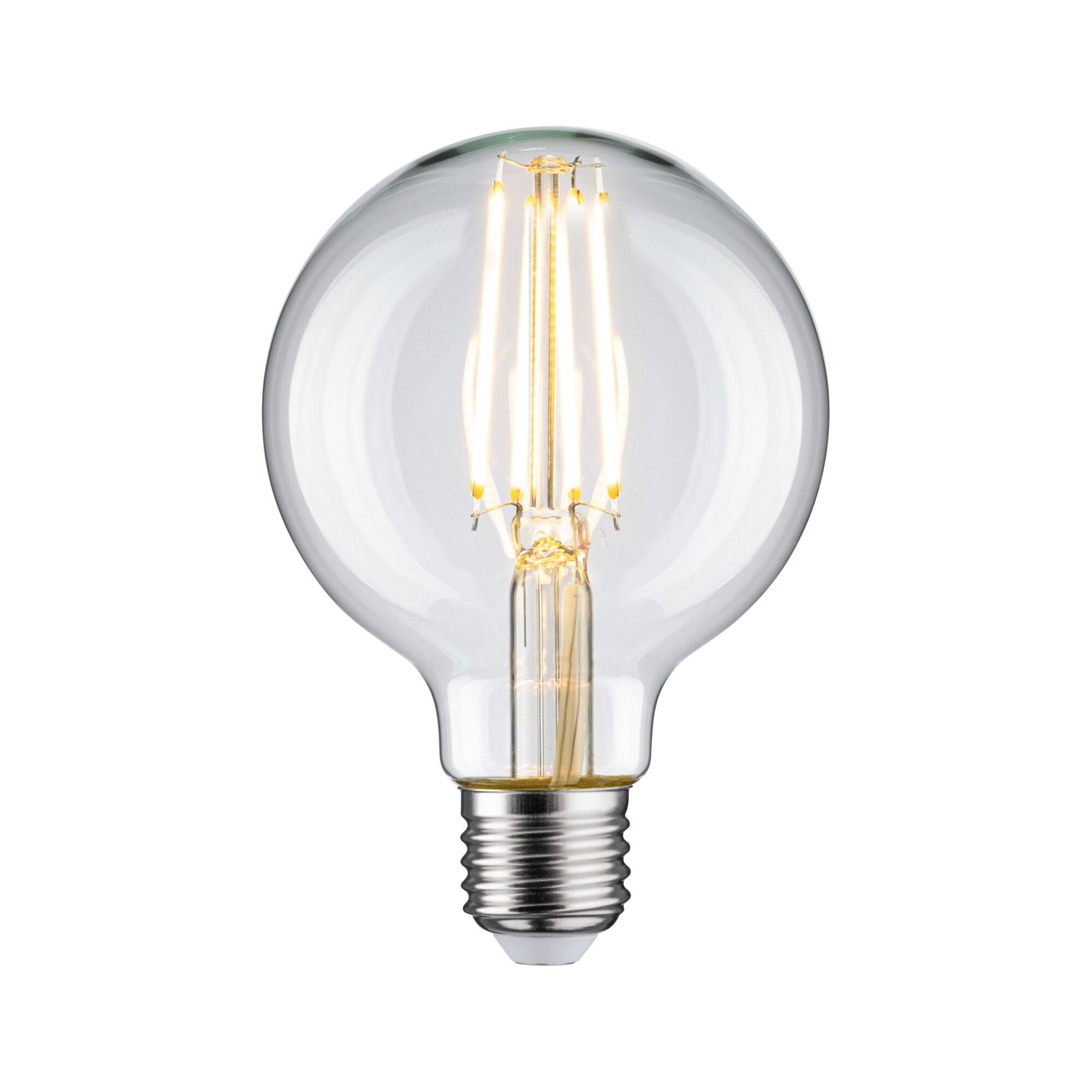 Paulmann 28956 LED Globe Filament G80 7.5 W Classic Light Bulb Clear 2700 K Warm White E27