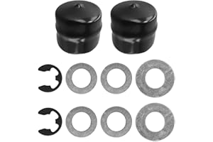 Front Wheel Axle Cover Assembly Kit for Craftsman Lawn Mower, Garden Tractor Axle Hub Hardware Set with Replacement Thrust Wa