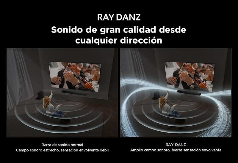 Q75H Barra de Sonido 5.1.2, 620W, Subwoofer Inalámbrico, Dolby Atmos, DTS Virtual:X, Ray Danz, HDMI eARC, AirPlay 2, Bluetooth 5.3, Tutti Choral