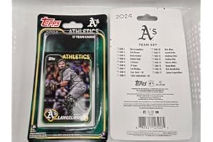 2024 Topps Retail Factory Sealed Baseball Oakland Athletics Base MLB Team Set 17 Total Cards. Stock Photo shown, see second picture for list of players included. Different numbering on cards than on regular Topps cards in packs
