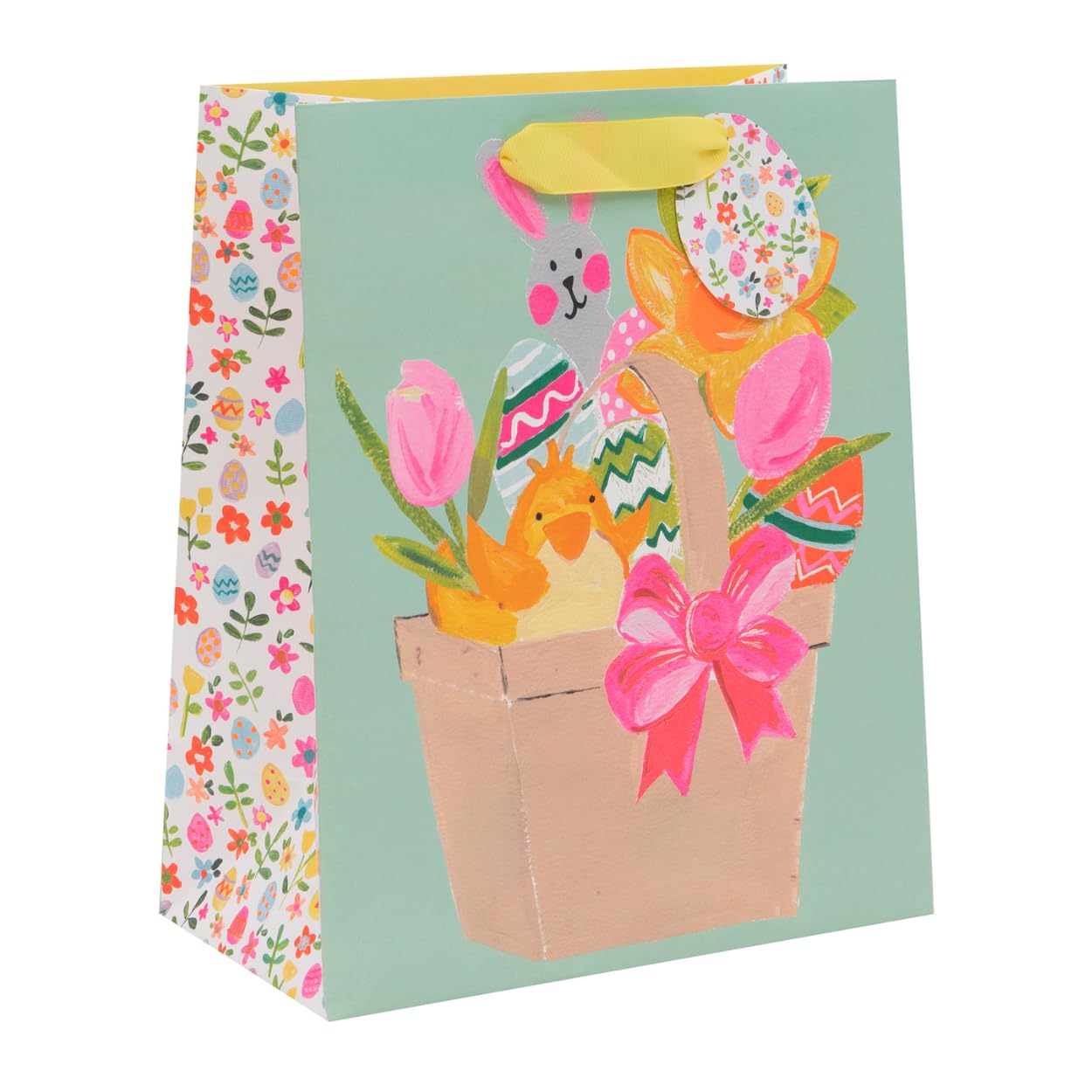 Glick Luxury Happy Easter Gift Bag: A Spacious and Festive Large Bag Designed to Hold Gifts or Easter Eggs, 260 x 315 x 135 mm
