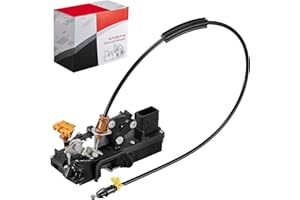 SYERAL Power Door Lock Latch Actuator with Cable Front Left Driver Side Door Latch Compatible with Chevrolet Silverado Sierra 1500 2500 HD 3500 HD