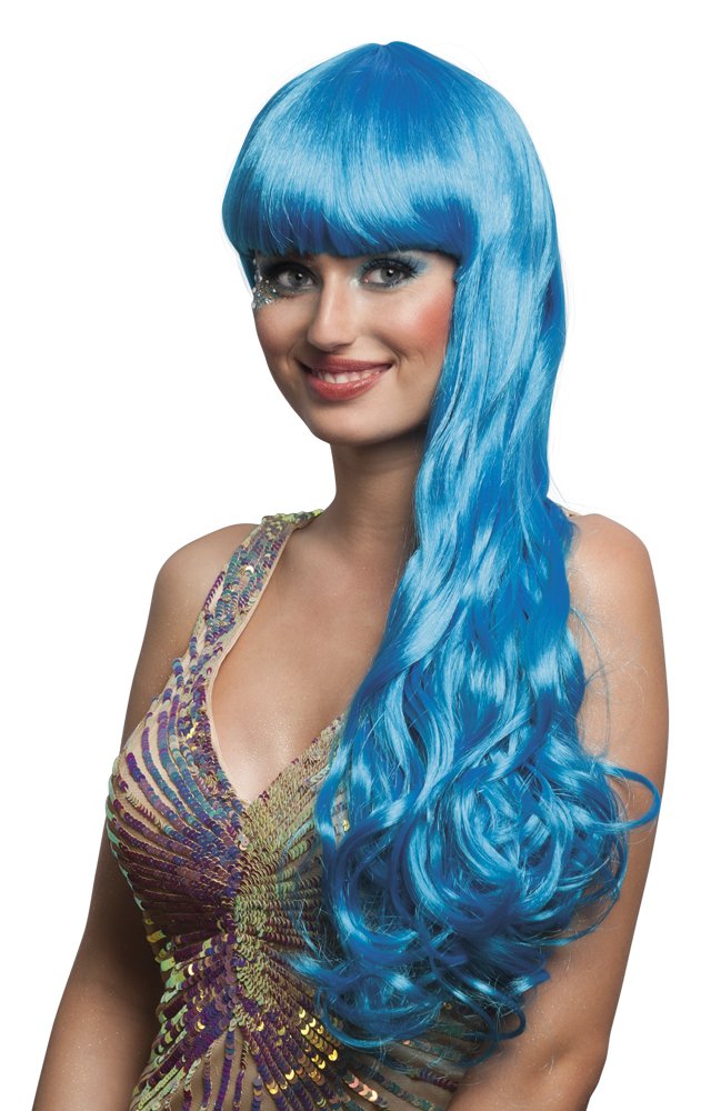 Boland 85755 Adult Wig Oceana, Ice Blue, One Size
