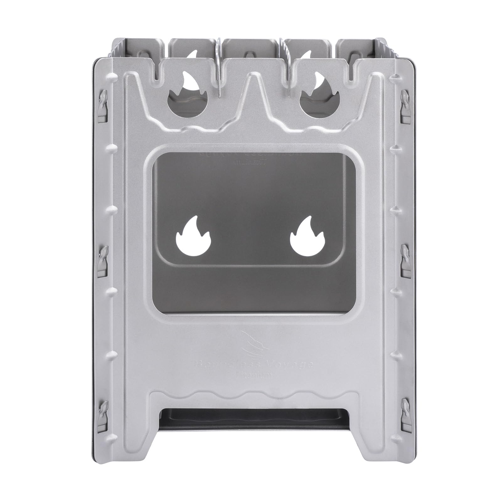 Boundless Voyage Ti2008C Portable Folding Durable Camping Cooking Stove - Compact Wood Burning Camp Stove for Outdoor Hiking, Picnic, BBQ