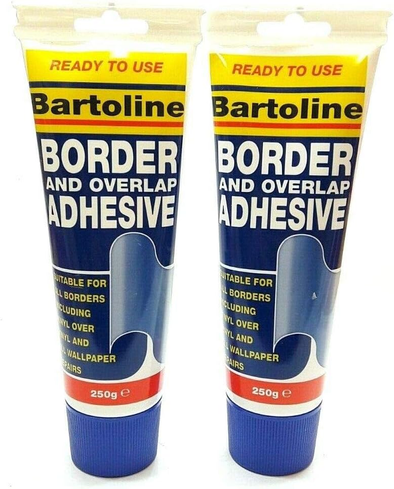 Bartoline 2 PCS Border & Overlap Adhesive Vinyl Wallpaper Repairs 250G