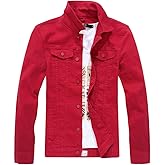 DSDZ Men`s Classic Slim Fit Motorcycle Denim Jacket Coat