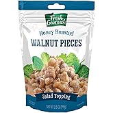 Fresh Gourmet Glazed Walnut Pieces | Honey Roasted Flavor |3.5 Ounce, Pack of 9 | Crunchy Snack and Salad Topper