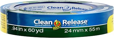 Duck Tape Blue Clean Release Masking Tape 24mm x 55m Indoor/Outdoor