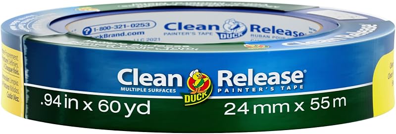 Duck Tape Blue Clean Release Masking Tape 24mm x 55m Indoor/Outdoor