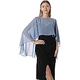 Hotshawl Capelets for women Chiffon Cape Shawls and Wraps for Evening Dress Wedding Capes Cover Up