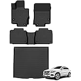 AZYT Floor Mats & Cargo Liner for 2020-2026 Mercedes Benz GLE丨GLE 350丨GLE 450 (No for Coupe) All Weather Automotive TPE Liners Set Anti-Slip Waterproof Floor Liners Accessories (Car Mats+Trunk Mat)