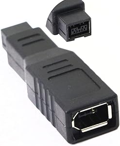 Firewire Adapter,1394a 6 pin Female to 1394b 9 pin Male IEEE 400 to 800 Data Transfer Adapter Converter