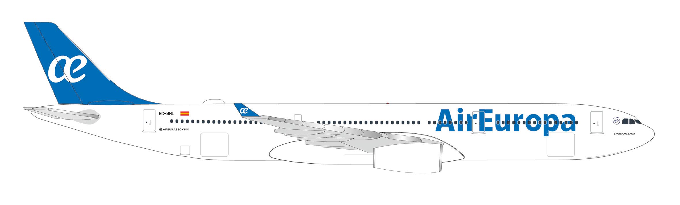 herpa Air Europa Airbus A330-300 Francisca Acera