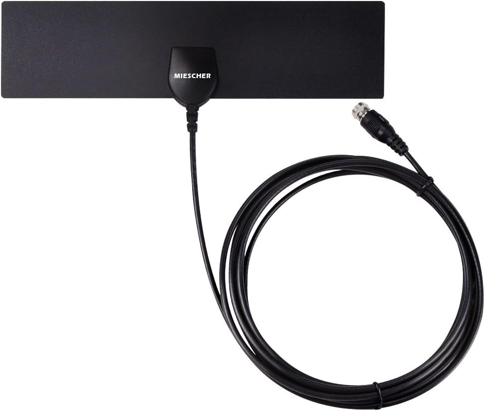 Indoor TV Aerial, MIESCHER TV Aerial Indoor 35 Miles Range Ultra Thin