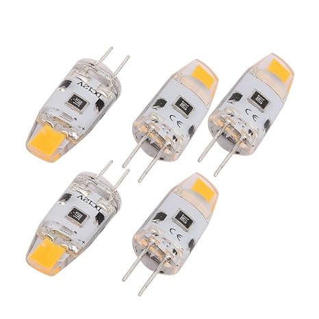 sourcing map 5Pcs G4 DC 12V 1-LED 0705 Bombilla de Mazorca ...