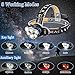 Headlamp Flashlight, 12000 Lumen Ultra Bright 6 LED Lamps Headlight with USB Rechargeable Batteries, 8 Modes Waterproof Head Lamp for Cycling Camping Fishing Hiking Jogging