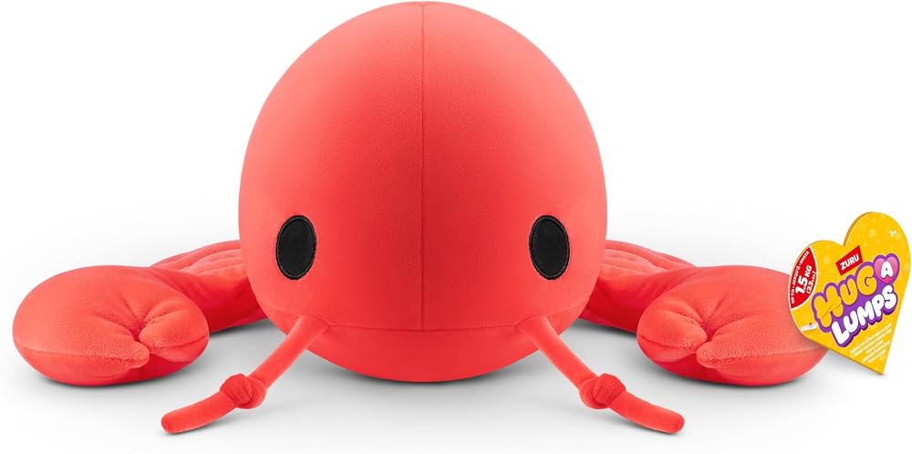 Hug-A-Lumps Lobster Medium Lenny by ZURU Weighted Plush 1.5kg